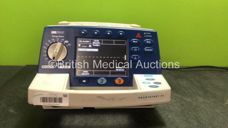 Philips HeartStart XL Smart Biphasic Defibrillator Including Pacer, ECG and Printer Options (Powers Up) *SN US00595106*