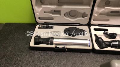 4 x Keeler Ophthalmoscopes with Attachments in Carry Cases - 2