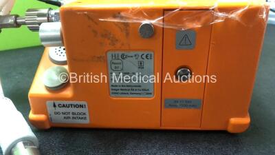 Drager Oxylog 2000 Transport Ventilator Software Version 3.10 with 1 x Hose and 1 x AC Power Supply (Powers Up) *Mfd2004* *SN SRUC-0100, 045252* - 4