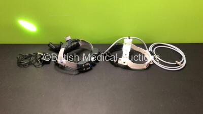 1 x DP Medical Headlight with Power Supply (Powers Up) and 1 x DP Medical Headlight with Light Cable