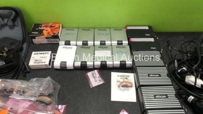 Audiometry Job Lot Including Siemens and Oticon Hearing Aids, Hearing Aid Testers and Phonak Campus S TX3 Chargers - 2