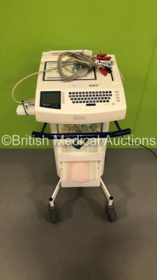 Mortara Instruments ELI 250 ECG Machine on Stand with 10 Lead ECG Lead (Powers Up)