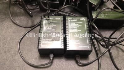 13 x Smiths Medical Ref 21-2140-25 AC Adapters (Some with Damaged Tipos-See Photos) - 2