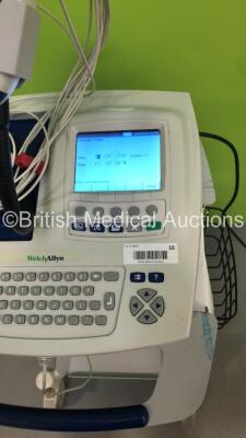 Welch Allyn CP200 ECG Machine on Stand with 10 Lead ECG Leads (Powers Up) *S/N 20007540* - 3