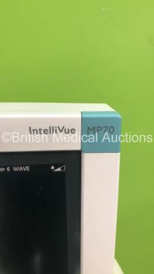 Philips IntelliVue MP70 Patient Monitor on Stand (Powers Up) *S/N DE61754183* - 4