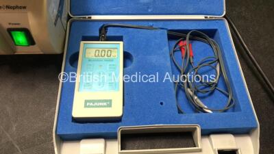 2 x Smith & Nephew Dyonics Power Control Units, 1 x B Braun HNS 12 Stimuplex Nerve Stimulator Unit and 1 x Pajunk MultiStim VARIO Nerve Stimulator Unit (All Power Up) *SN 3323, 24.0363, 16663, 16521* - 4