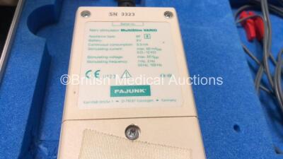 2 x Smith & Nephew Dyonics Power Control Units, 1 x B Braun HNS 12 Stimuplex Nerve Stimulator Unit and 1 x Pajunk MultiStim VARIO Nerve Stimulator Unit (All Power Up) *SN 3323, 24.0363, 16663, 16521* - 5