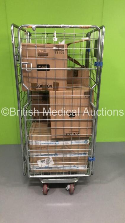 Cage of Mixed Consumables Including Synergetics Vision TruCurve Laser Probes, Barrier Instrument Bags and Smith and Nephew Pico Strips (Out of Date - Cage Not Included)