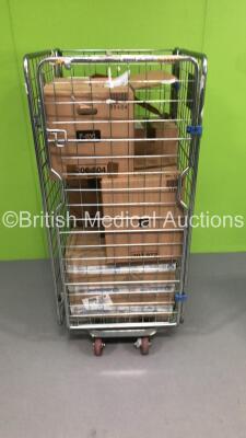 Cage of Mixed Consumables Including Synergetics Vision TruCurve Laser Probes, Barrier Instrument Bags and Smith and Nephew Pico Strips (Out of Date - Cage Not Included) - 2