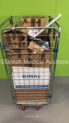 Cage of Mixed Consumables Including Covidien Endo Dissect Auto Suture, Barrier Op Towels and Boston Scientific Encore 26 Inflation Device (Cage Not Included - Out of Date)