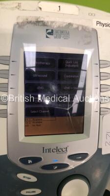 Chattanooga Intelect Advanced Therapy Unit Model 4288 Version 3.8 with Handpiece (Powers Up - Cracked Screen - See Pictures) *Mfd 2007* - 3