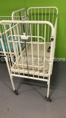 2 x Infant Cots with 1 x Mattress - 2