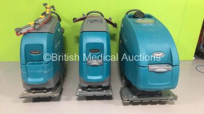 2 x Tennant T300 Floor Scrubbers and 1 x Tennant T500e Floor Scrubber