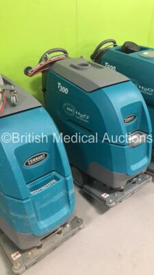 2 x Tennant T300 Floor Scrubbers and 1 x Tennant T500e Floor Scrubber - 3