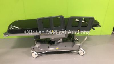 PSE Anetic Aid QA4 Powered Function Patient Couch with Controller and Cushions (Powers Up 3/4 Functions Working - Back Rise and Fall Not Operating Via Controller - Rip in Cushion - See Pictures)