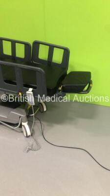 PSE Anetic Aid QA4 Powered Function Patient Couch with Controller and Cushions (Powers Up - Damage to Controller - See Pictures) - 5