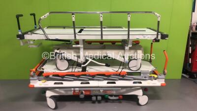 5 x Huntleigh Lifeguard Hydraulic Patient Trolley and 1 x Linet Spirit Hydraulic Patient Trolley (1 x Lifeguard in Picture - 5 In Lot)
