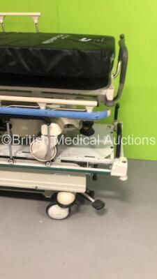 1 x Stryker Transport Patient Trolley with Mattress and 1 x Hill-Rom Transtar Hydraulic Patient Trolley with Mattress - 3