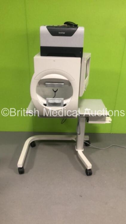 Zeiss Humphrey Field Analyzer 740i Rev 5.1.3 with Patient Response Trigger and Printer on Motorized Table (Powers Up) *S/N 740I-1097*