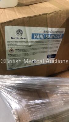 Pallet of 30 x Boxes of Nordic Clean Alcoholic Hand Sanitizer (Each Box Has 12 Bottles in - 360 Bottles Total) - 4