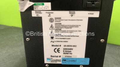 Mixed Lot Including 1 x Ambu+ aScope Monitor with 1 x AC Power Supply (No Power) 1 z ConMed Smoke Evacuator Unit (Powers Up) 1 x Cardinal Health Alaris GW Volumetric Pump (Powers Up with Fault and Alarm-See Photo) - 8