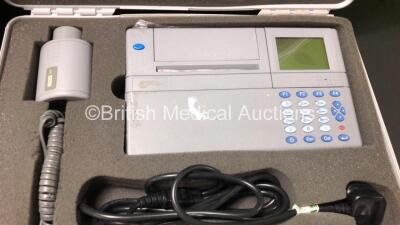 Mixed Lot Including 3 x Microlab Spirometers in Cases, 2 x Omron Intellisense BP Monitors and 1 x Respironics Nebuliser - 4