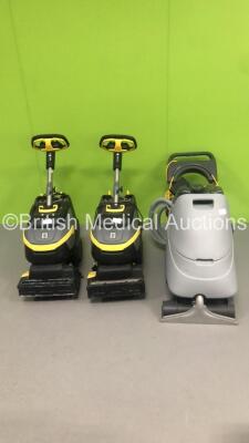 1 x Nilfisk AX410 Cleaner and 2 x Karcher Professional BR 35/12 C (All Power Up) *S/N FS0021814 / FS 0021814 / FS0021740*