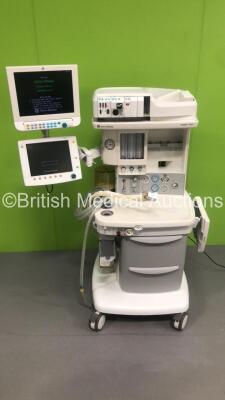 Datex-Ohmeda Aespire View Anaesthesia Machine Software Version 06.20 with Datex-Ohmeda Anaesthesia Monitor, Datex-Ohmeda Module Rack with E-PRESTN Multi Parameter Module with SPO2, T1-2, P1-2, NIBP and ECG Options, E-CAiOV Gas Module with Spirometry Optio