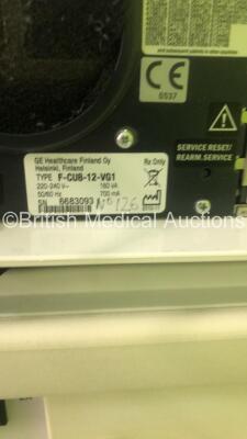 Datex-Ohmeda Aespire View Anaesthesia Machine Software Version 06.20 with Datex-Ohmeda Anaesthesia Monitor, Datex-Ohmeda Module Rack with E-PRESTN Multi Parameter Module with SPO2, T1-2, P1-2, NIBP and ECG Options, E-CAiOV Gas Module with Spirometry Optio - 12