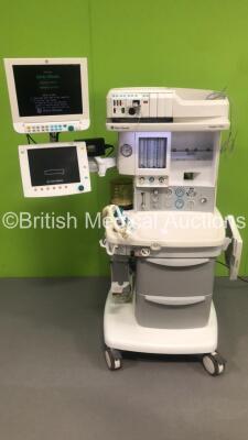 Datex-Ohmeda Aespire View Anaesthesia Machine Software Version 06.20 with Datex-Ohmeda Anaesthesia Monitor, Datex-Ohmeda Module Rack with E-PRESTN Multi Parameter Module with SPO2, T1-2, P1-2, NIBP and ECG Options, E-CAiOV Gas Module with Spirometry Optio