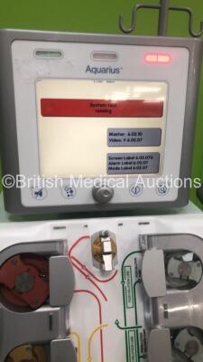 2 x Edwards Lifescience Aquaris Dialysis Machines Software Version 6 (Both Power Up - 1 x Blank Screen - Damage to 1 x Machine - See Pictures) - 8