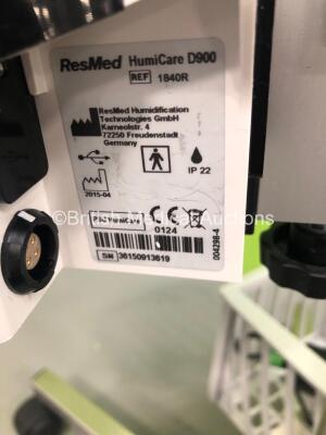 ResMed Humi Care D900 Unit Ref 1840R Version 1.23 on Stand (Powers Up) *S/N 36150913619* **A/N 098840** - 9