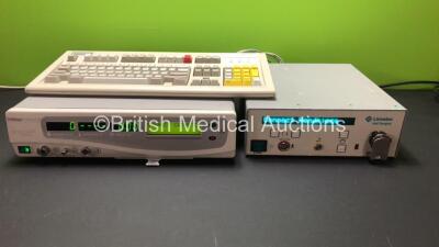 Mixed Lot Including 1 x Linvatec Hall E9000 Console Controller (Powers Up) 1 x Ethicon Gynecare Thermachoice II Uterine Balloon Therapy (Powers Up) and 1 x GE Marquette Keyboard *1703 - R23125*