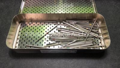 Job Lot Including 1 x Arthrocare Opus Speed Stitch H897000 with Drill Bits and Accessories in Tray *Incomplete* 1 x Arthrocare Opus Smart Stitch H893500 with Drill Bits and Accessories in Tray *Incomplete* Large Quantity of Dental Scrapers in Metal Tray - 4