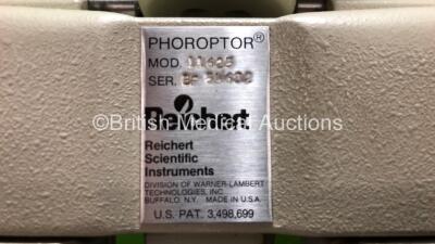 Reichert Phoroptor Model 11625 Manual Refractor Vision Tester - 3