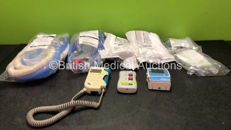 Mixed Lot Including 1 x Fisher & Paykel Ref RT380 Three In One Respiratory Breathing Tube *Exp 03-2025* 1 x Fisher & Paykel Ref RT324 Infant Respiratory Breathing Tube *Exp 03-2017* 2 x PneuPAC paraPAC Plus CPAP Tubes *Exp 04-2020* 2 x Salter Ref 8900-7 B