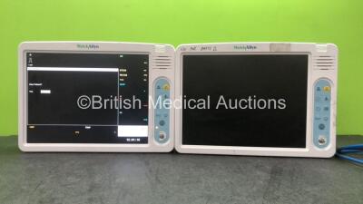 2 x Welch Allyn 1500 Patient Monitors (1 Powers Up, 1 No Power, Both with Missing Dials-See Photos) *SN 79100922, 79100829*