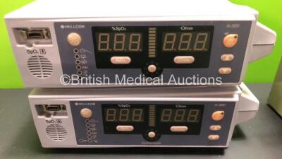 Mixed Lot Including 2 x Nellcor N-560 Oximeters, 2 x Huntleigh Fetal Dopplers, 1 x Eschmann ETS 2 Test Set, 3 x DC Power Supplies and 3 x Ear Irrigators - 2