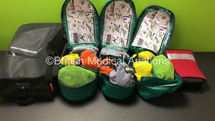 Job Lot of Ambulance Bags Including 3 x ACR Child Restraint, 1 x Speedglas and 1 x Smart Triage Pac