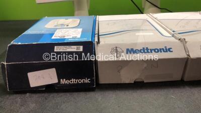 Mixed Lot Including 3 x Richardson Model MS24383 Monitors with 3 x AC Power Supplies (All Power Up) 3 x Medtronic My Care Link Monitors - 3