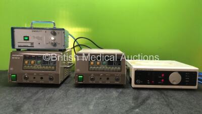 Mixed Lot Including 1 x Smith & Nephew Endolux 2 Light Source Unit (Powers Up) 2 x Olympus PSD-10 Electrosurgical Units (Both Power Up) 1 x Nellcor N-100 Pulse Oximeter (Powers Up)