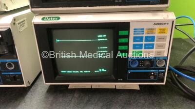 4 x Datex Cardiocap II Patient Monitors (3 Power Up, 1 No Power) - 4