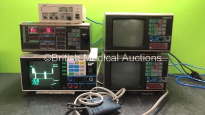 Mixed Lot Including 1 x Datex Cardiocap II Patient Monitor (Powers Up) 1 x Datex Ohmeda Capnomac Patient Monitor (Powers Up) 1 x JVC KY-F58 Camera Control Unit (No Power) 2 x Datex Cardiocap Monitors (Both No Power)