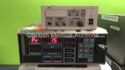 Mixed Lot Including 1 x Datex Cardiocap II Patient Monitor (Powers Up) 1 x Datex Ohmeda Capnomac Patient Monitor (Powers Up) 1 x JVC KY-F58 Camera Control Unit (No Power) 2 x Datex Cardiocap Monitors (Both No Power) - 3