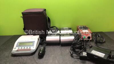 Mixed Lot Including 4 x ResMed AutoSet EPR Units with 4 x AC Power Supplies (All Power Up) 1 x Verathon BVI 3000 Bladder Scanner with 1 x Battery, 1 x Battery Charger,1 x Transducer / Probe in Carry Bag (Powers Up)