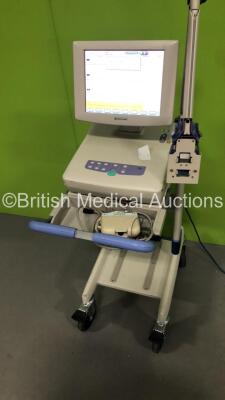 Nihon-Kohden ECG-1550K ECG Machine on Stand with 10 Lead ECG Leads (Powers Up) *S/N 00991* - 6