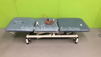 4 x Huntleigh 3 Way Electric Patient Examination Couches (All Power Up - All Cushions Have Rips / Marks on - See Pictures) *** 1 in Picture - 4 in Lot*** - 2