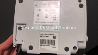 Mixed Lot Including 1 x Philips Respironics BiPAP A30 with Power Supply (Powers Up), 2 x Inditherm Alpha Patient Warming Units and 2 x Covidien Genius 3 Thermometers with 1 x Base (! x Damaged Head - See Photo) *N04726303 / N17565458 / N20720581 / 13/1226 - 3