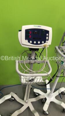 1 x Welch ALlyn SPOT Vital Signs Monitor on Stand, 1 x Welch Allyn 53NT0 Vital Signs Monitor and 1 x Welch Allyn 53N00 (All Power Up) - 4