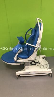 BorCad PPA-AB36 Birthing Bed with Controller, Stirrups and Attachments (Powers Up - Cracks to Lower Body Plastic Trim)